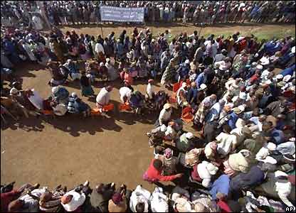 Day two of 1994 elections in Soweto. 